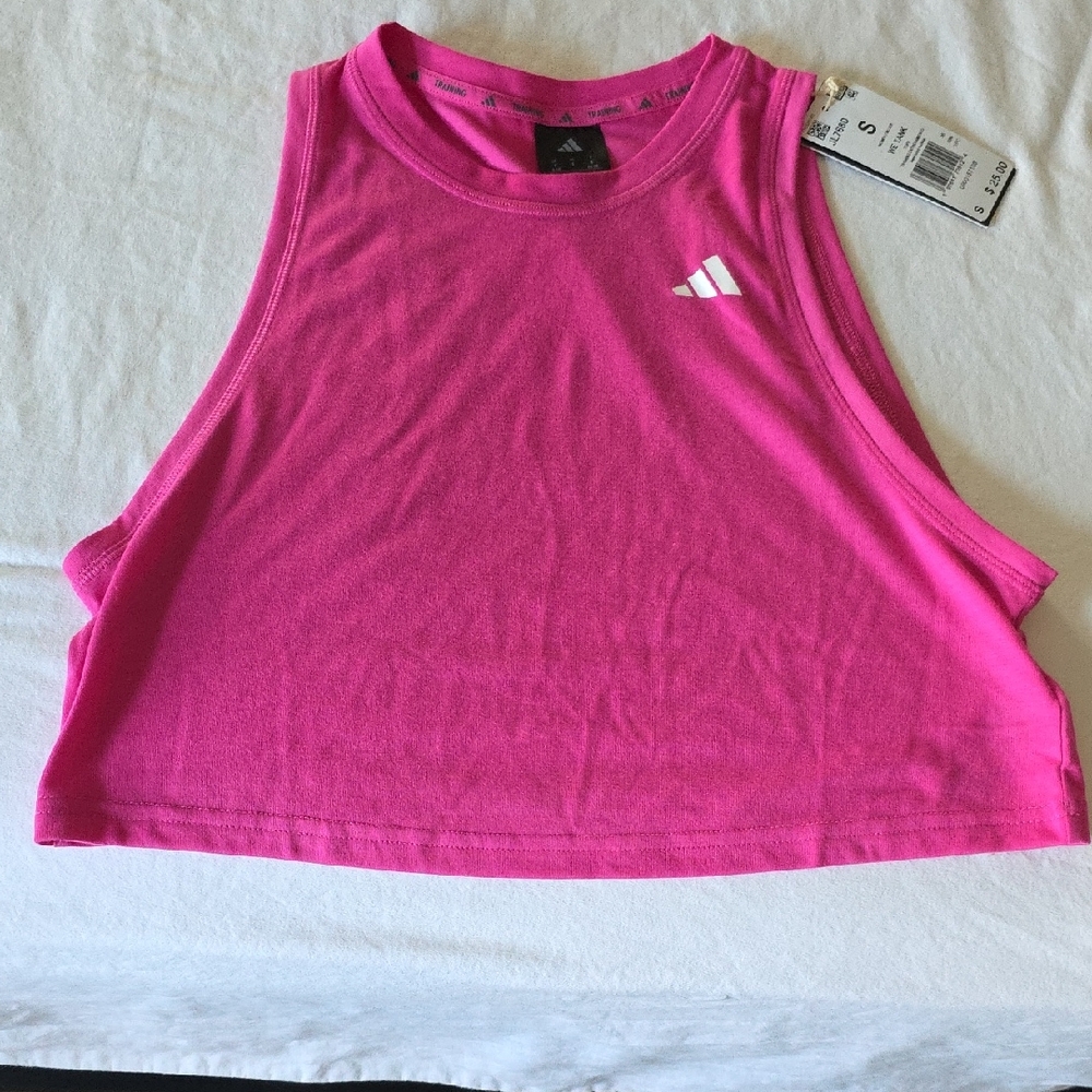 Adidas Bright Pink Sleeveless Top
